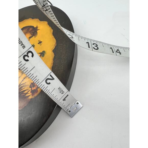 VTG. Hummel Art Boy and Girl Decoupage Plaques 2 Wood Oval Boy Cat Girl Flowers - Picture 12 of 12